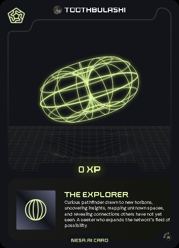 ToothBulashi's tweet image. Look at the Nesa Card I got