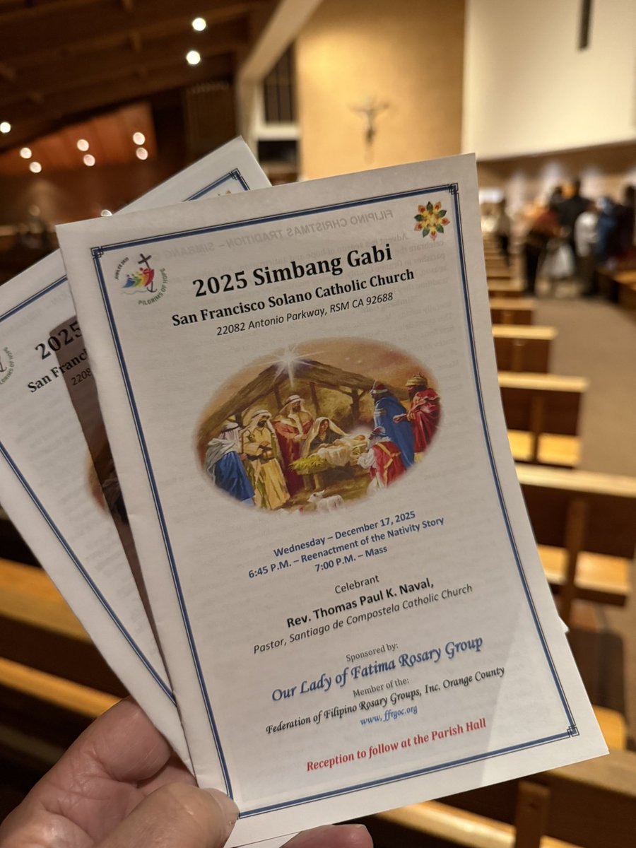 A beautiful night of tradition and faith. Simbang Gabi is a 400-year-old testament to the Filipino spirit, and tonight’s choir took it to another level. #SimbangGabi2025
