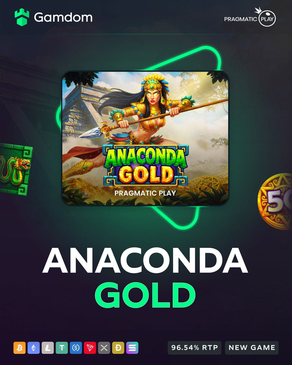 🐍 Anaconda Gold is here! 🐍

Explore the jungle and win up to 10,000x your bet! 🏺

-💚 + 🔄 + 🆔 - *KYC Lvl 2 verified Gamdom users only