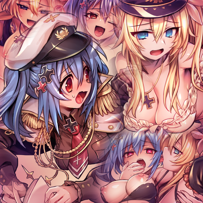 青髪軍服で可愛いツインテの女の子とサイドテールなふたなりな軍服女の子 との百合おせっせ描かせていただきました! 【35枚・503MB】 無料で閲覧できる 「年別リクエストイラストまとめ」なページも置いてるので 良かったら見ていってください