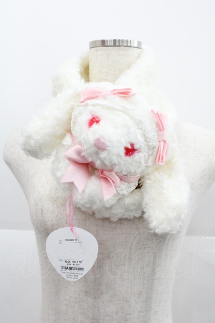 BABY,THE STARS SHINE BRIGHT / うさくみゃマフラー 白 I-25-12-18-096