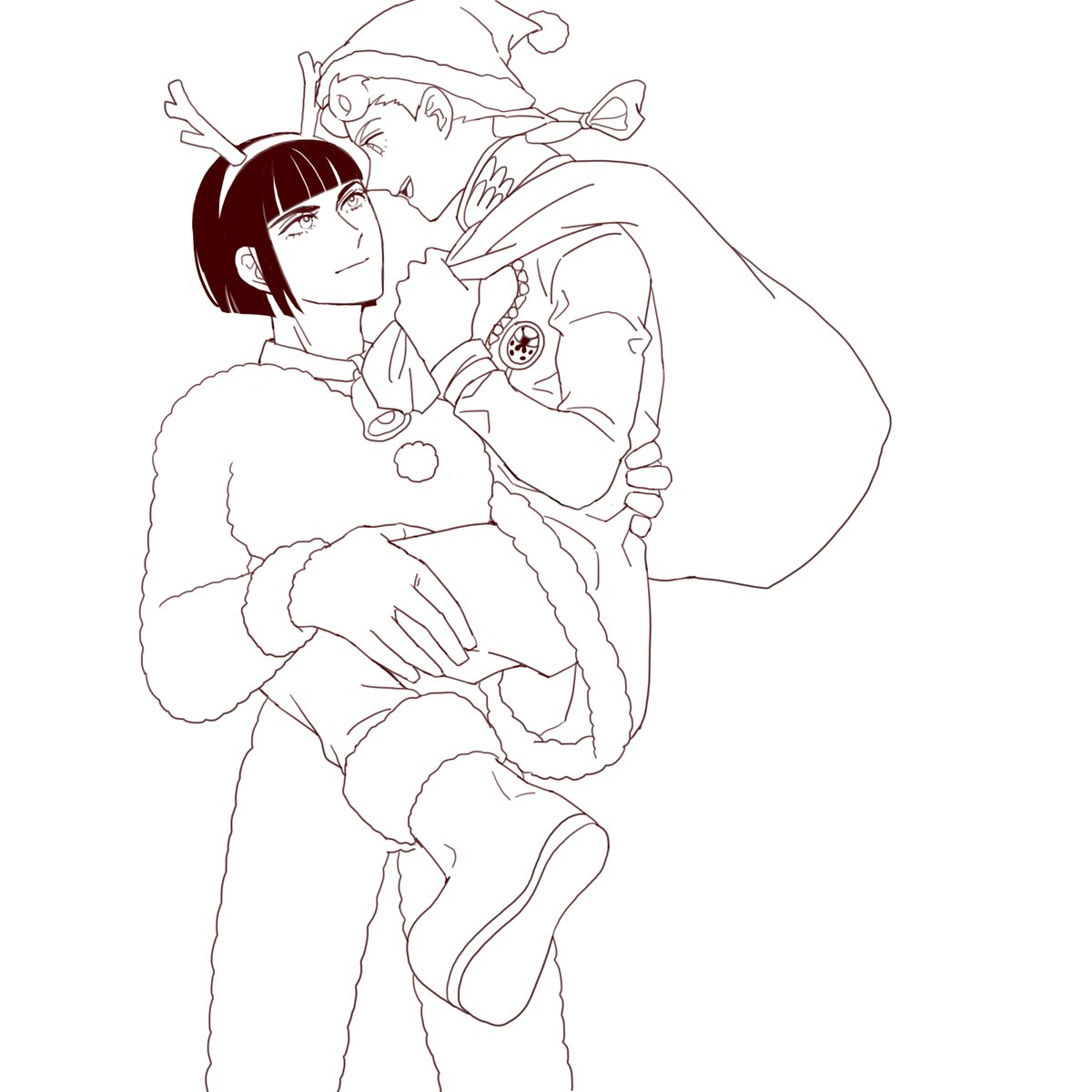 ブジョルブ🎄クリスマスぬりえ