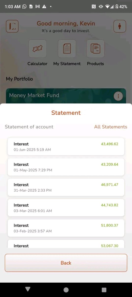 cheruiyotkb's tweet photo. Your first Sh 250K invested in the stock market is the hardest. Hitting Sh 500K comes significantly faster.

Then Sh 1M, then 2M in a portfolio comprising stocks, SACCO deposits, MMF, special funds, and bonds.

Smashing that Sh 10M mark someday is a reality.

No matter where you are in your financial journey, keep at it.

It's a rollercoaster of dividends and interests at each milestone.