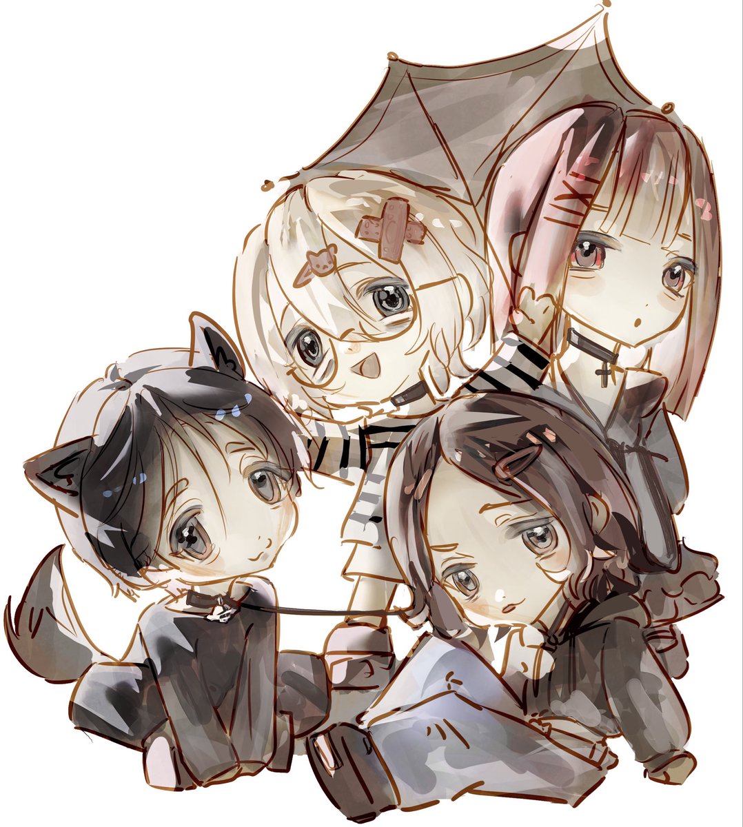 me0wkish's tweet photo. me n my friends #digitalart https://t.co/MkOQJ0iNQE