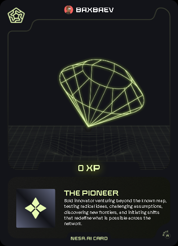 Look at the Nesa Card I got