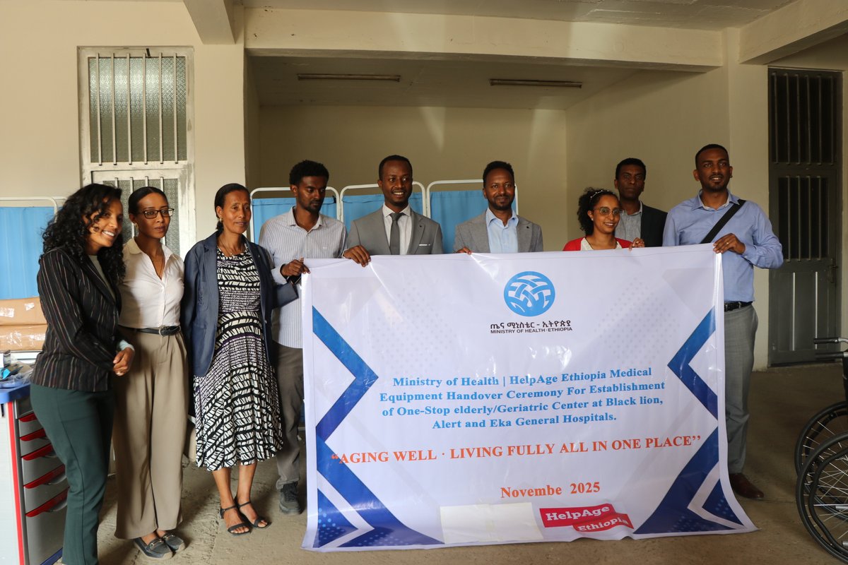 Under the #ALIGNProject, HelpAge Ethiopia is supporting the integration of WHO #ICOPE with #NCD services. With the Ministry of Health, we supported the opening of geriatric one-stop units at ALERT, Eka Kotebe &amp; Tikur Anbessa hospitals, advancing #HealthyAgeing in Ethiopia