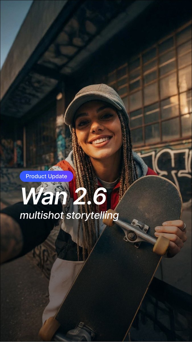 VidAU_AI's tweet image. WAN 2.6 Live on VidAU!!!

We’re leveling up with 15-second ai video development, which means more time to tell your story without the constant cuts. Plus, the new multishot feature keeps everything consistent across different angles.

#vidau #wanai #wan26 #aivideo #aimodel