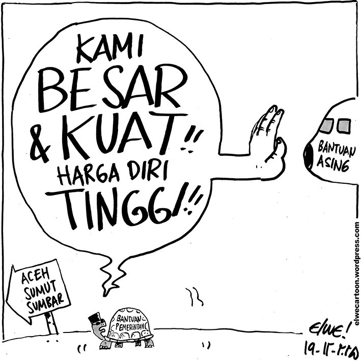 Pemerintah bersikukuh sudah maksimal menyalurkan bantuan sejak awal bencana. Tapi banyak pemberitaan maupun postingan warga terdampak sendiri mmberikan fakta sebaliknya. 

Kenapa?

elwecartoon.wordpress.com