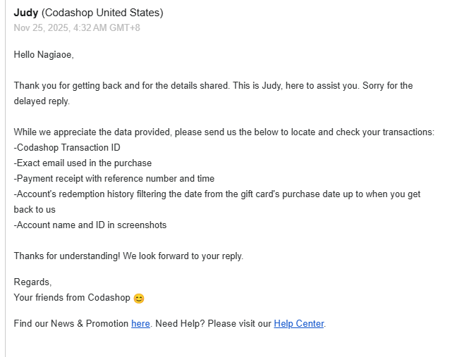 0xyuk3n's tweet photo. @Codashop_US Stop selling you fucking dumb. 
I have buying so much code from codashop, But my code was redeemed idk who tf redeemed my code.

I have contact codashop but the answer like a fucking bot.

Im waiting for 3 weeks already but the answer like that.

Scammer fuck https://t.co/EAcxnP0c6v