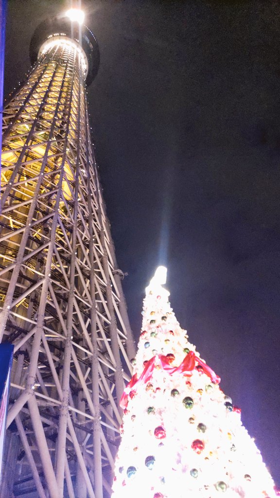 d3augustregulus's tweet photo. クリスマスツリーとスカイツリー🎄 https://t.co/NHlysePcDF