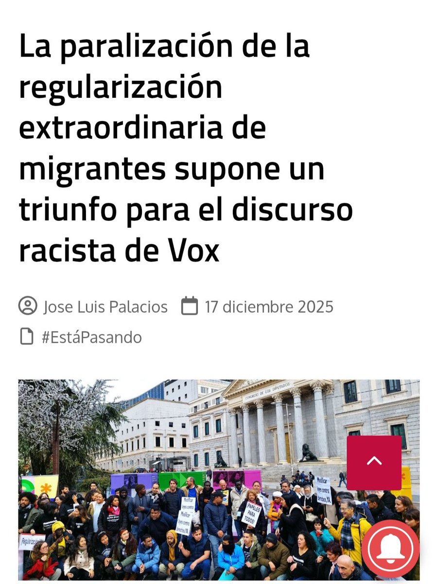 La Iniciativa Legislativa Popular (ILP) por la regularización extraordinaria de migrantes sigue varada en el Congreso, pero si el Gobierno quiere, puede plantear un Real Decreto como hicieron sin ir más lejos Aznar o Zapatero.
#DíaPersonasMigrantes

noticiasobreras.es/2025/12/la-par…
