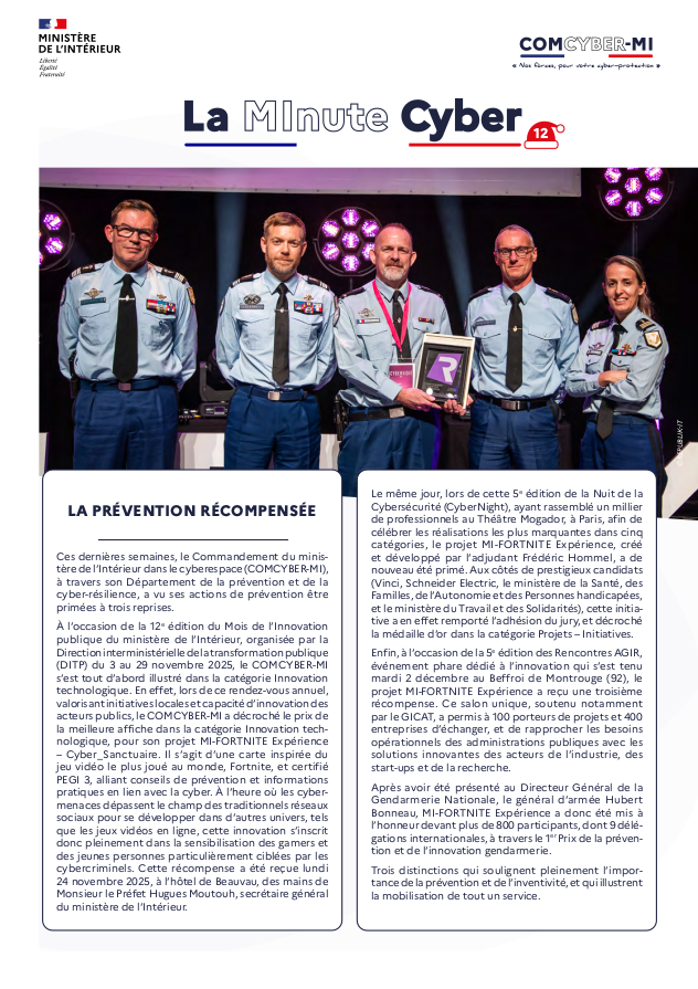 Forces cyber du ministère de l'Intérieur tweet media
