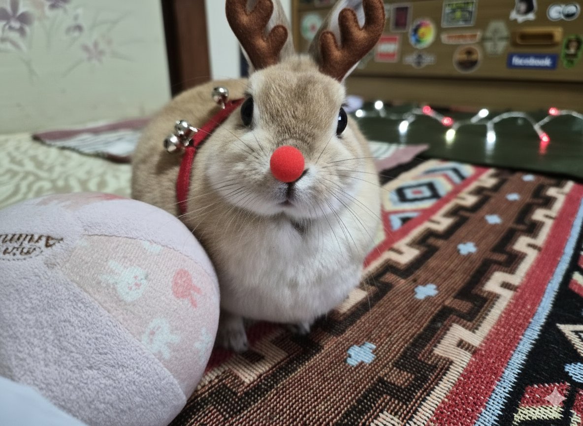 qkgpso4tQw85289's tweet image. ゴンちゃんはトナカイにもなるつもりです🐰⛄🎄✨🐰
