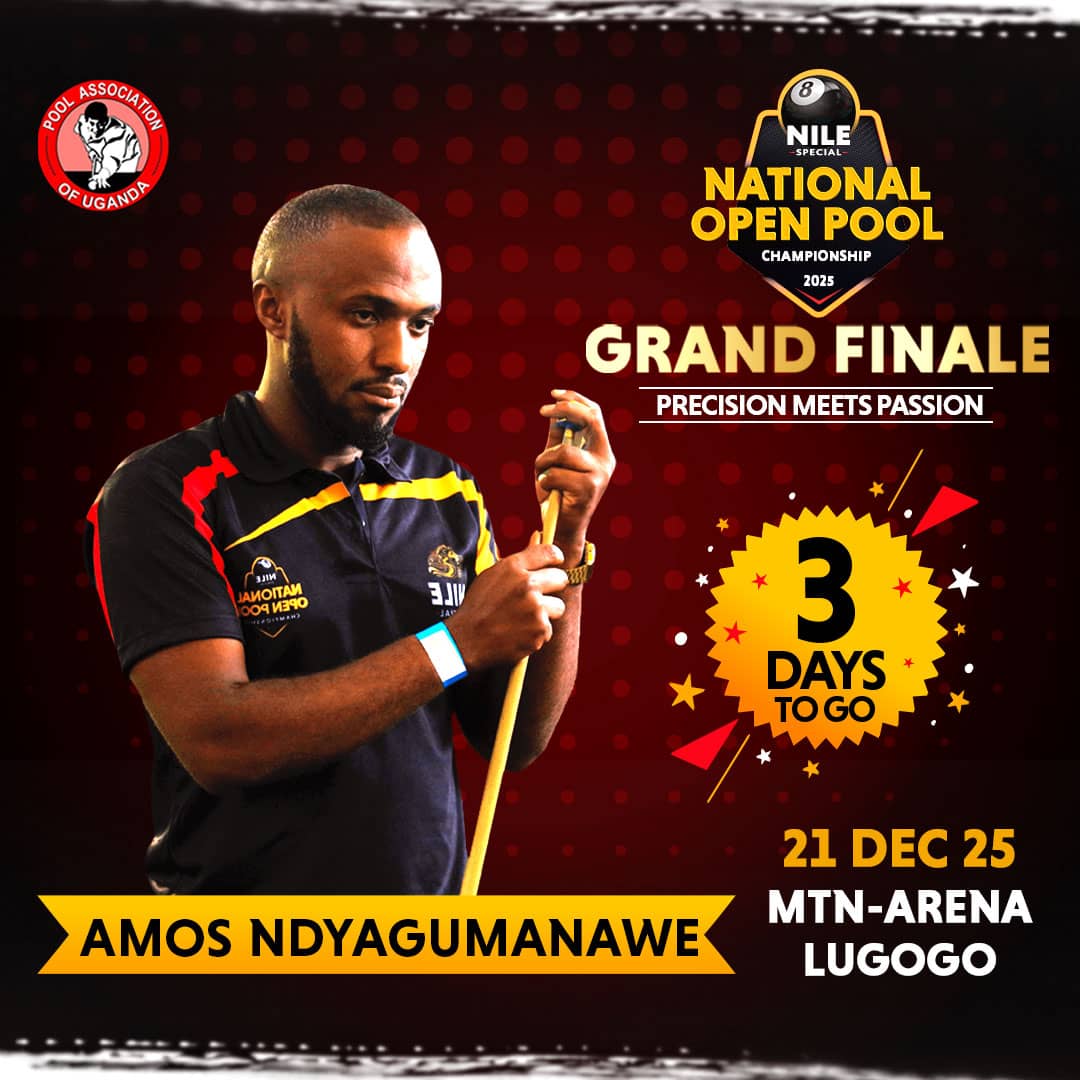 pooluganda's tweet image. AMOS UNLEASHES THE POOL KING UNIT

@NBLUganda @Educ_SportsUg
@OfficialFUFA
2015 champ Ndyagumanawe Amos is back, hungry for more! GRAND FINALE veteran with a smooth, swift stroke. Can he win the car for the 2nd time and join the NSNOPC elite? 🚨 Will he be the 3rd to do it? 🏆