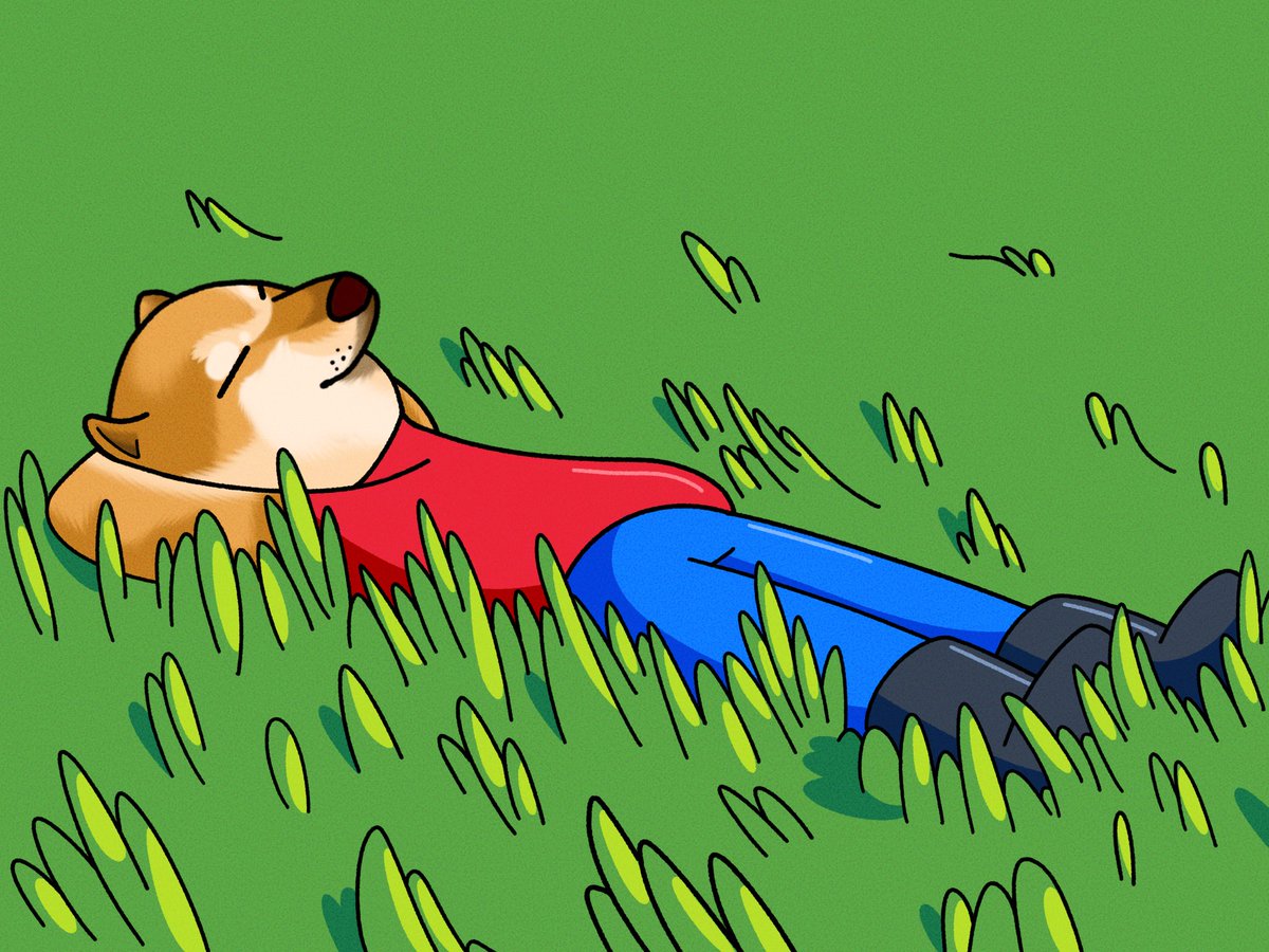 Touching grass, feeling life 

$Cheems