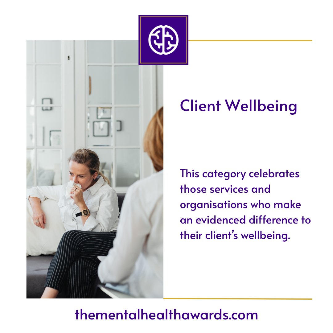 the_mh_awards's tweet image. NEW CATEGORY ALERT! 📢 Who makes a client's mental health better just by doing business? 🎯 

What We Need: 
Services that boost client well-being.
Evidence of positive client impact.
Focus: service excellence. 

#ClientWellbeing #NewFor2026 #MHAwards