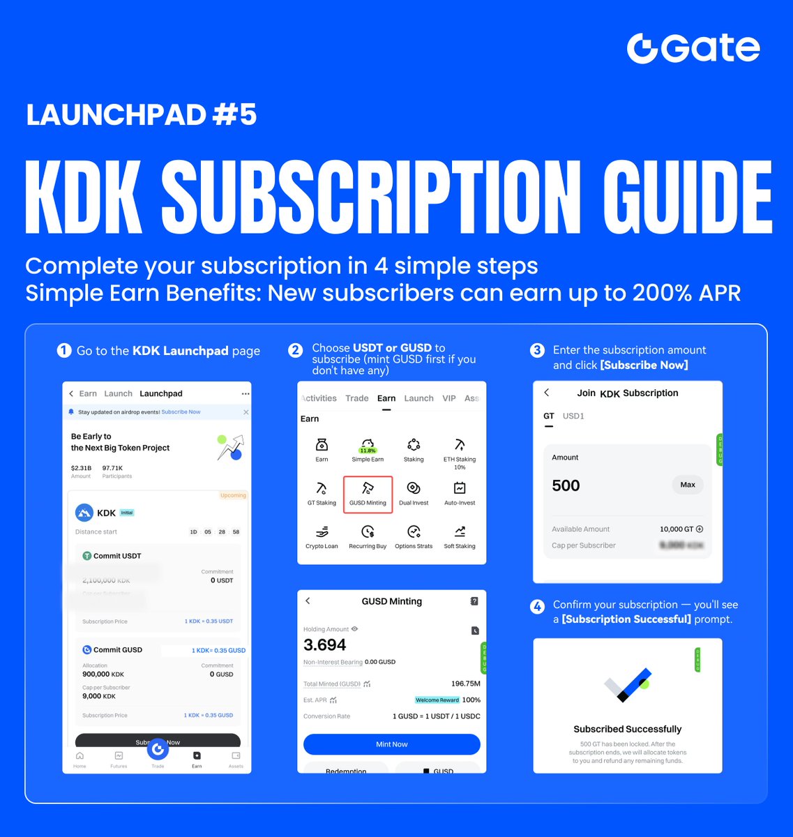 ⏳ Last 24 Hours to Join Gate Launchpad #5: $KDK <a href="/KodiakFi/">Kodiak</a>

Don't miss your chance!
🔹 Just 4 simple steps, easy even for new users
🔹 Secure your share of 3,000,000 $KDK at $0.35
🔹 New subscribers can earn up to 200% APR with Simple Earn

📅 Ends on Dec 21, 08:00 (UTC)