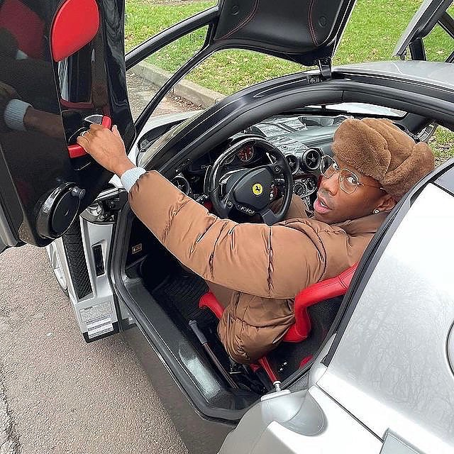 HardestFitPics's tweet image. Tyler, The Creator &amp;amp; his Ferrari Enzo