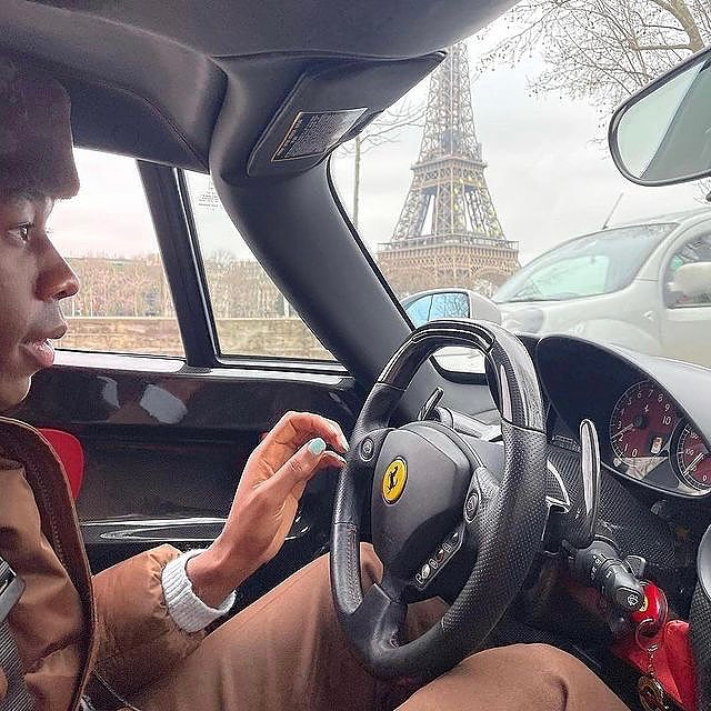 HardestFitPics's tweet image. Tyler, The Creator &amp;amp; his Ferrari Enzo