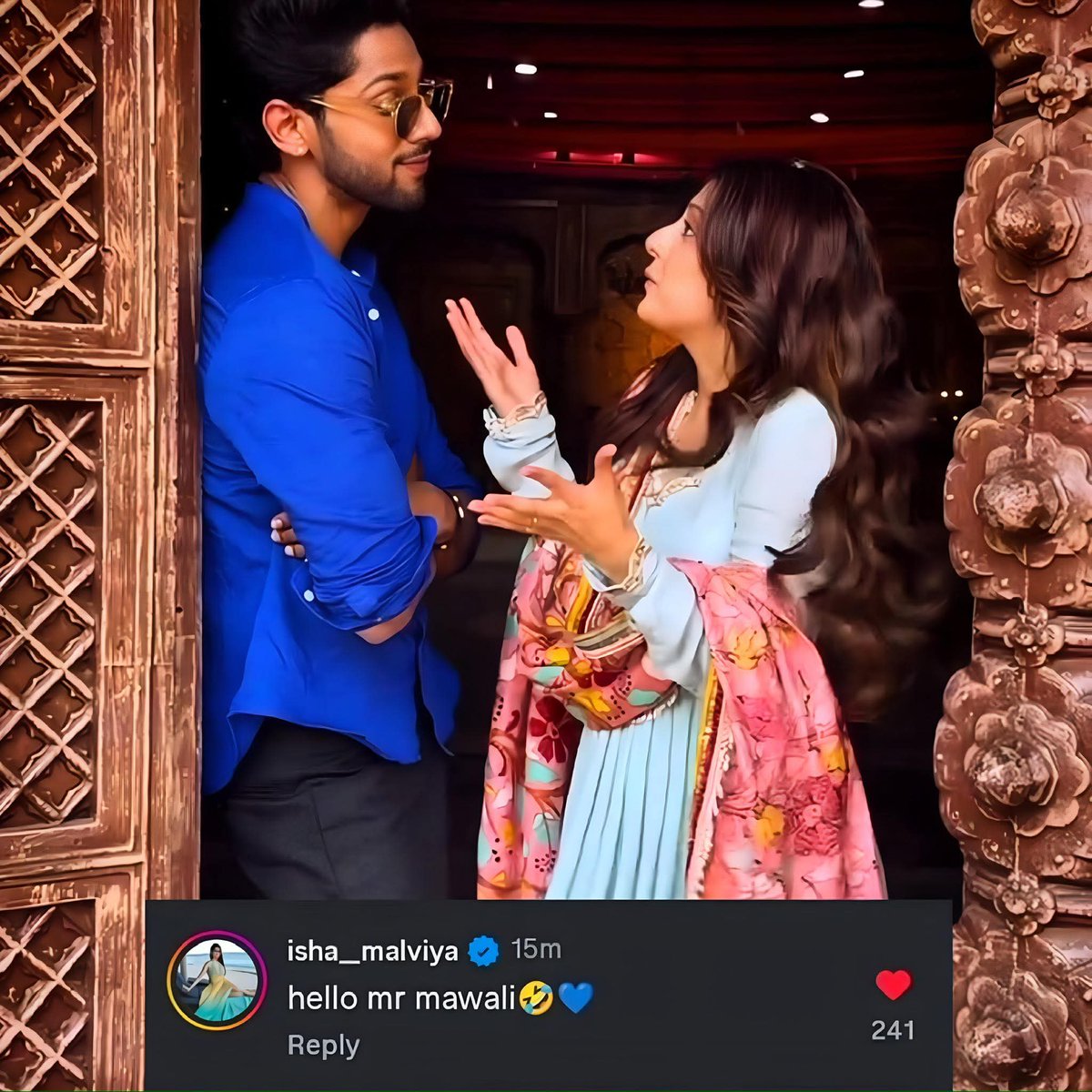 News_Xzone's tweet image. #IshaMalviya reacts on pic with #BaseerAli 😱

#Abhisha #BaseerBob #BB19