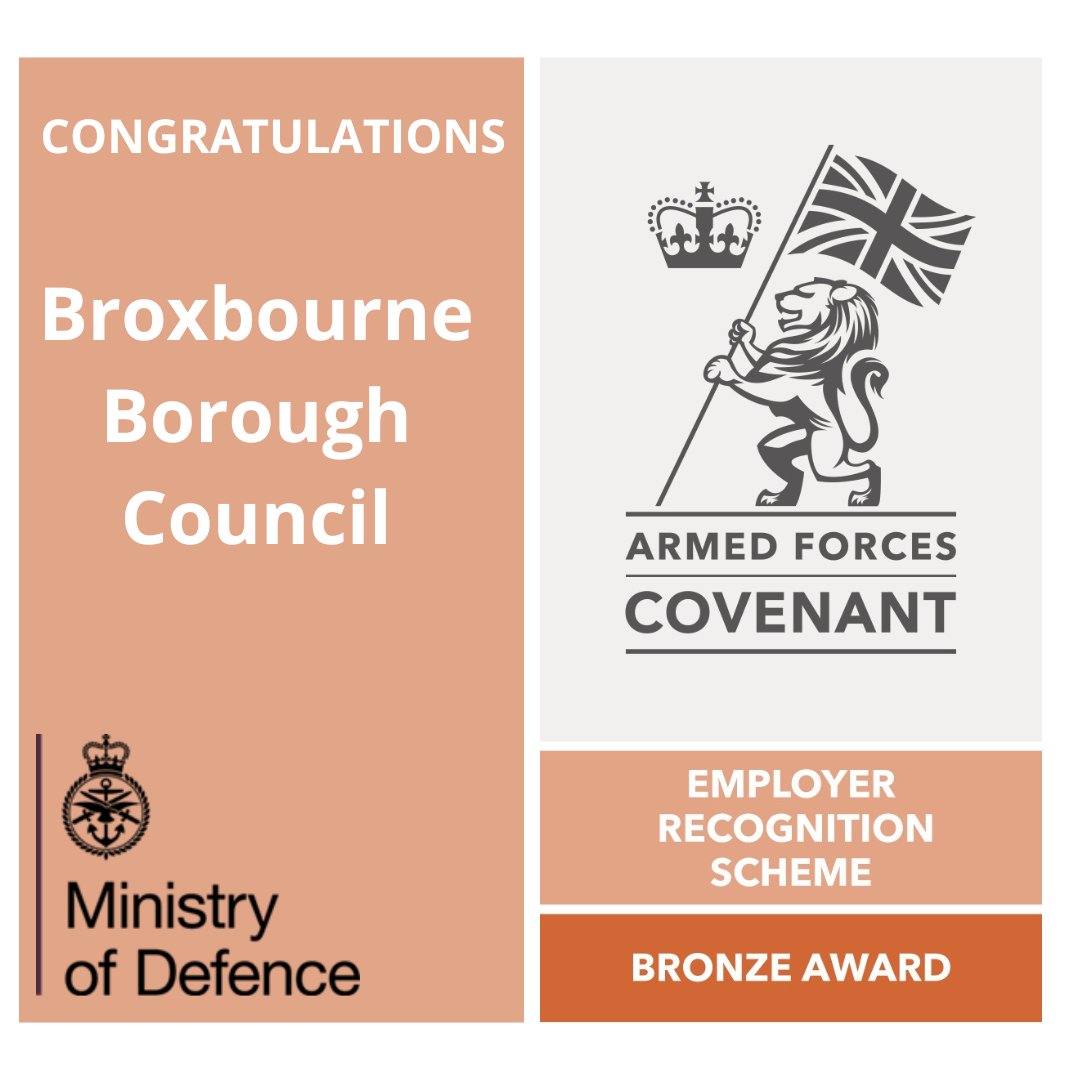 EAEmployers's tweet photo. Congratulations to Broxbourne Borough Council on receiving the #BronzeERS Award.
#EmployerRecognitionScheme
#ArmedForcesCovenant
#ForOurForces
@BroxbourneBC https://t.co/0vathaPdtJ