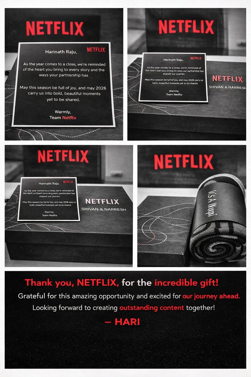 HarinathDirect1's tweet photo. Thank you, NETFLIX. https://t.co/oPMilA4Xg6