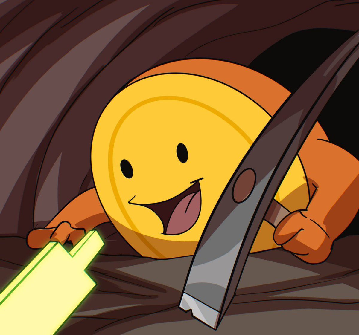 There it was, sitting in a forgotten cave of Mt. Coinverest. 

A small, green, candle.
$Penny