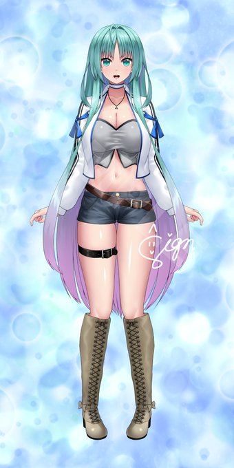 個人VTuberの天城BB()様の 立ち絵イラストを描かせていただきました! 来年中から活動とのことです!