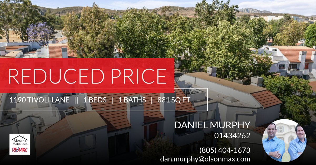 MurphyHaddock's tweet photo. 📍 Reduced Price 📍 This recently reduced home at 1190 Tivoli Lane 206 in Simi Valley won't last long, so, don't wait to set up a showing! Reach out here or at (805) 404-1673 for more information! https://t.co/jhbJ29zKIW https://t.co/RVE9siDeP7