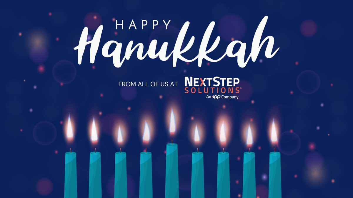 NextStepHIT's tweet photo. Wishing all who celebrate a bright and meaningful Hanukkah!  May these eight nights bring you joy, peace, and moments of light shared with the ones you love.  From all of us at NextStep Solutions,  Happy Hanukkah!  💙 #FestivalOfLights #BehavioralHealth #HappyHanukkah https://t.co/I0AsvouUrZ