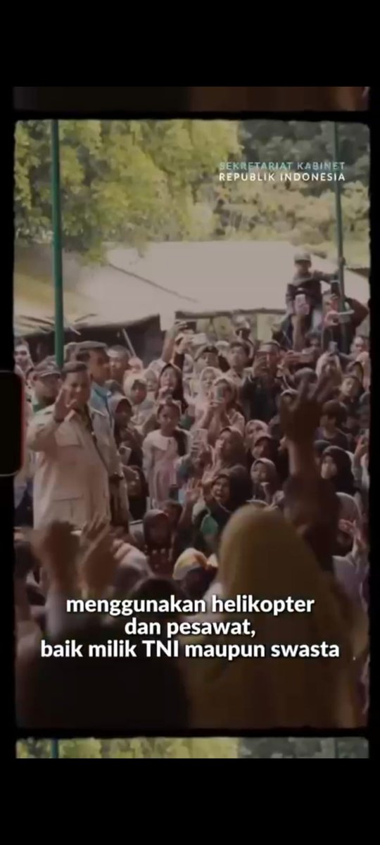 ArmandAdhitya's tweet photo. Prabowo bersama TNI Mobilisasi semua sarana untuk suplay kebutuhan pangan dan air bersih di lokasi Bencana.
#PrabowoBersamaRakyat
#MenteriDesaPeduliBencana
#PemerintahDanTNITanggapBencana
#PendampingDesaBantuSumatera

@prabowo
@YandriSusanto
@ArizaPatria https://t.co/fbuvjNBCT3