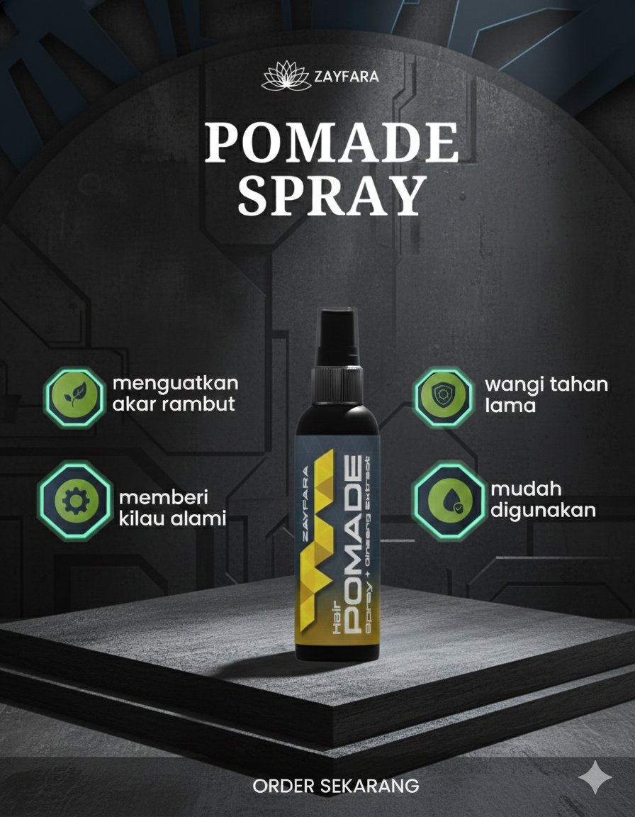 zayfarayuni's tweet photo. Bad hair day datang tiba-tiba? Tenang.
Zayfara Pomade Spray — semprot, rambut langsung rapi! 😎

✔ Ringan di rambut
✔ Nggak lengket
✔ Tahan seharian

🛒 Shopee:
https://t.co/Pp0Ax7Yvfw

#ZayfaraPomade #AntiBadHairDay #SemprotAja https://t.co/DeKgseymBl