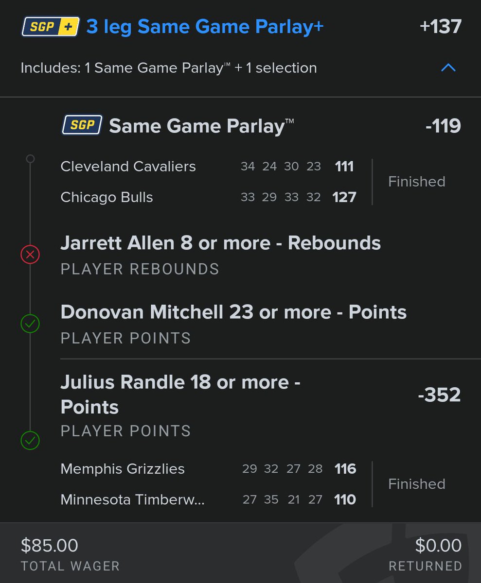 topwagerwizard's tweet photo. Hard loss today, Jarret Allen had 5 Rebounds by halftime but didn't play most of the second half , it wasn't bad spell from the wizard 🪄 but just pure hard luck https://t.co/ys3LcH0bnH