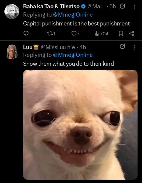 BOTSWANA: DEATH SENTENCE FOR MEXICAN DRUG DEALERS 
Botswana citizens want death sentence imposed on 6 Mexican drug dealers who entered the country from Mozambique and Zimbabwe. They also want all Nigerians to be deported.