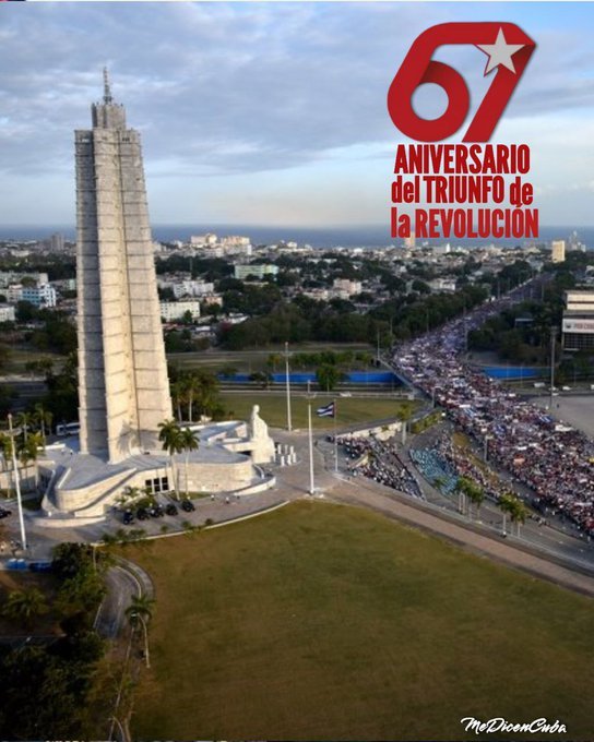 Próximos al aniversario 67 del triunfo de la revolución cubana 
#UnidosXCuba 
#EstaEsLaRevolución