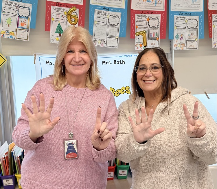 HAPPY 67th DAY of SCHOOL!! 
Teachers and staff joined in on the 6-7 fun on this special day! Their outfits consisted of these famous numbers: 6, 7, or 67! The halls were filled with many cheerful, “SIX SEVEN!" greetings and laughs throughout  the day! 6️⃣7️⃣