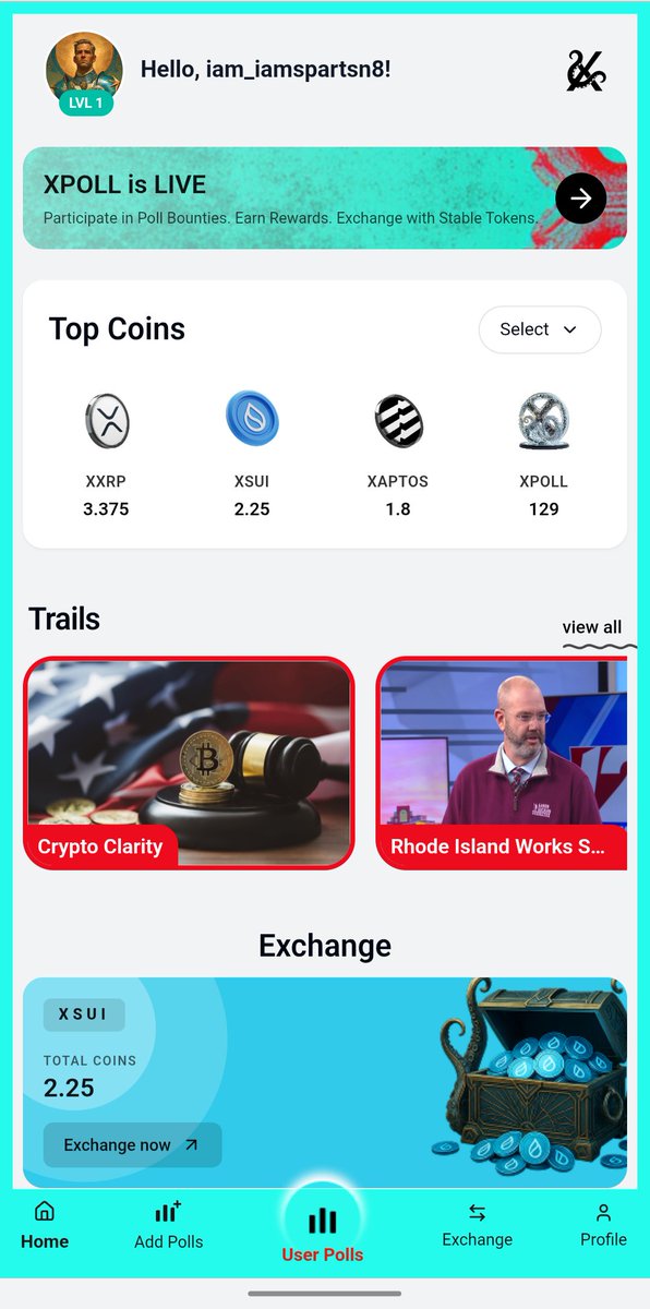 iam_iamspartan8's tweet photo. Just explored the XPOLL app, and it’s honestly one of the simplest ways to turn opinions into on-chain value. 🗳️

By answering polls, you earn CIVIC points + tokens while contributing to real community insights.
https://t.co/iypytio2cH

Here’s my experience 👇
@xpollplatform https://t.co/ijiaQqri5W