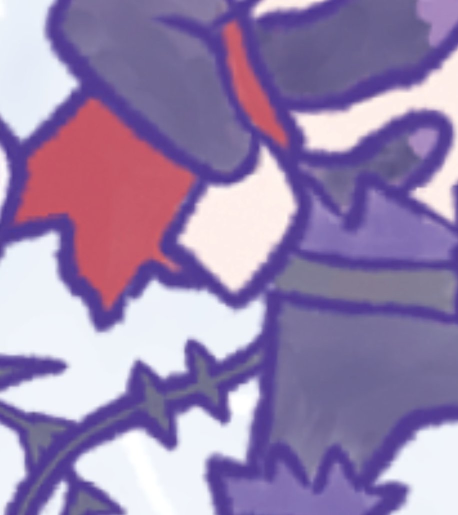 Implied hand blobs?
A suggestion of a fist?
Vaguely finger-like?