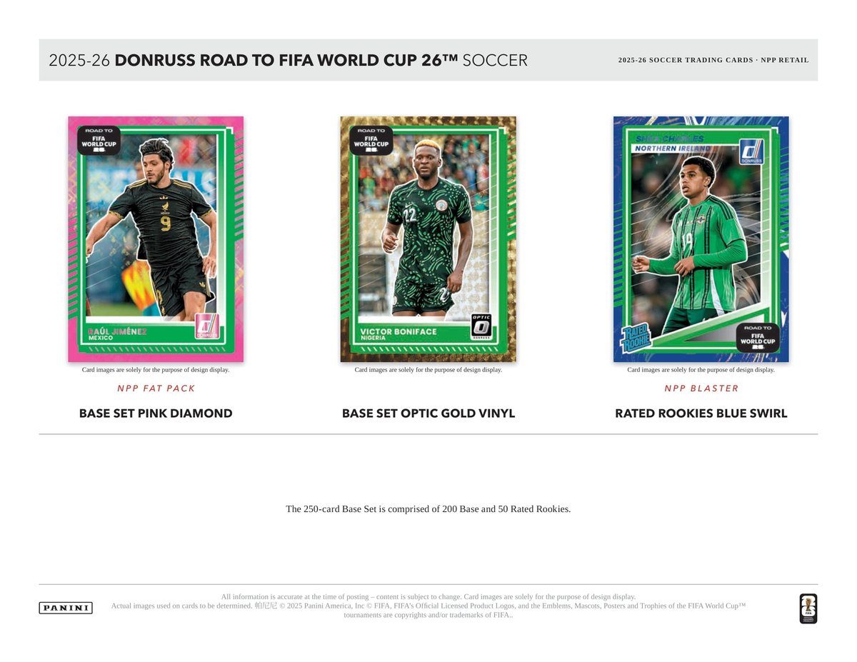 製品情報】 2026年1月以降 発売予定 ⚽2025-26 PANINI DONRUSS ROAD TO