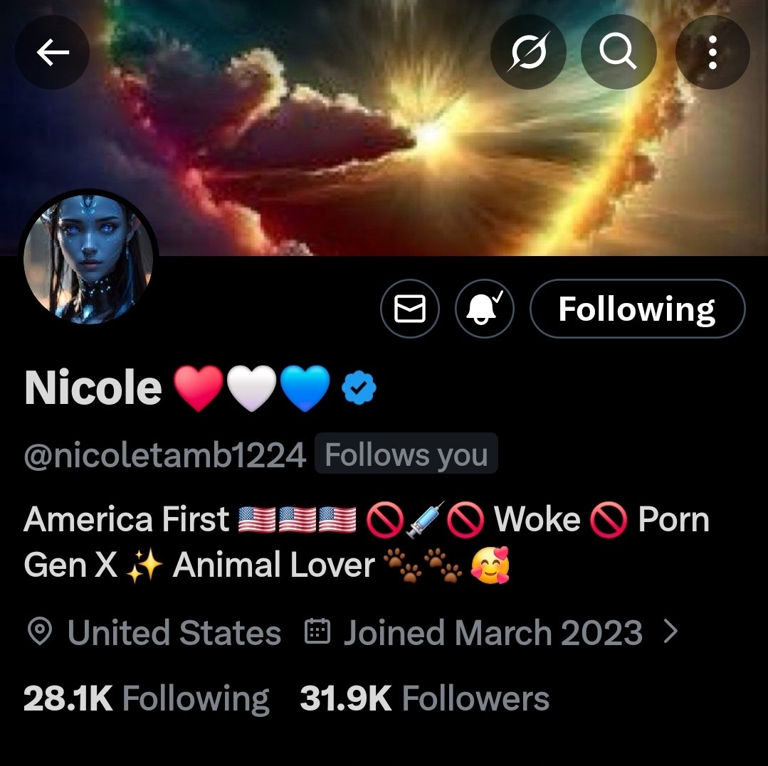 ShadowSentinel's tweet image. Nicole is great. She is America first and loves animals.  
We have been mutuals since as long as I can remember. 
Good vibes,and she always helping people in any way She can out here.

Stop by and say hello. 
You will not regret it! 

LET'S GO!!!

@nicoletamb1224