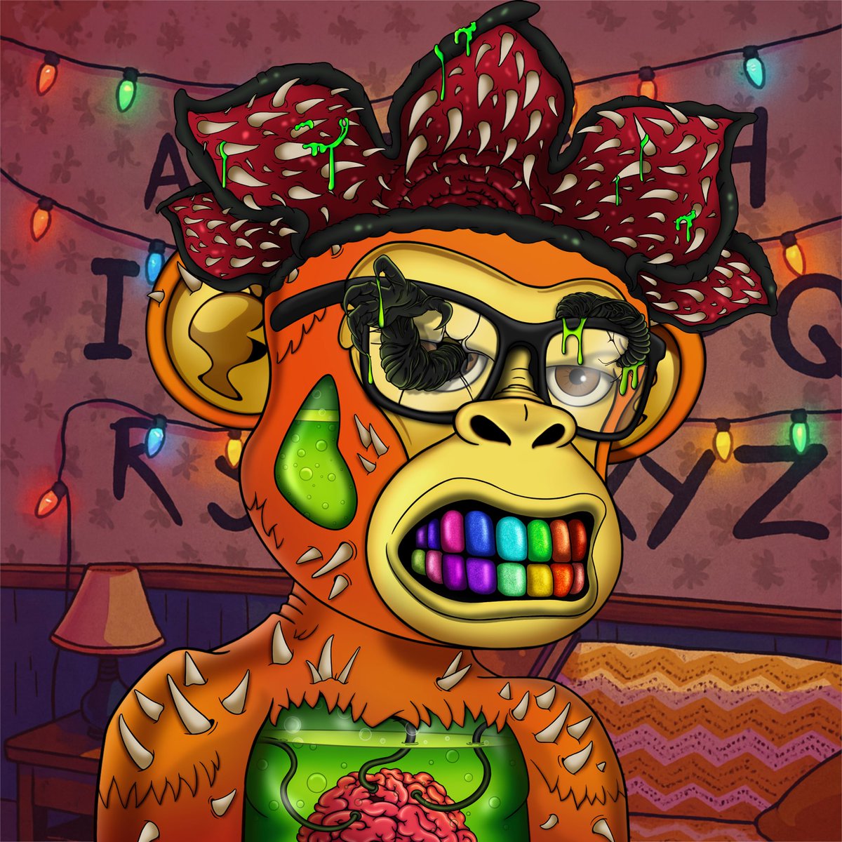 LunardollzNft's tweet photo. ☄️GN LunarVersers 

✅ demogorgan crowns might just be the alpha! 
🔁 Lunar Apes are most definitely the ALPHA!!!!
🥤 Keep shit juicy https://t.co/1z7A8M0pab