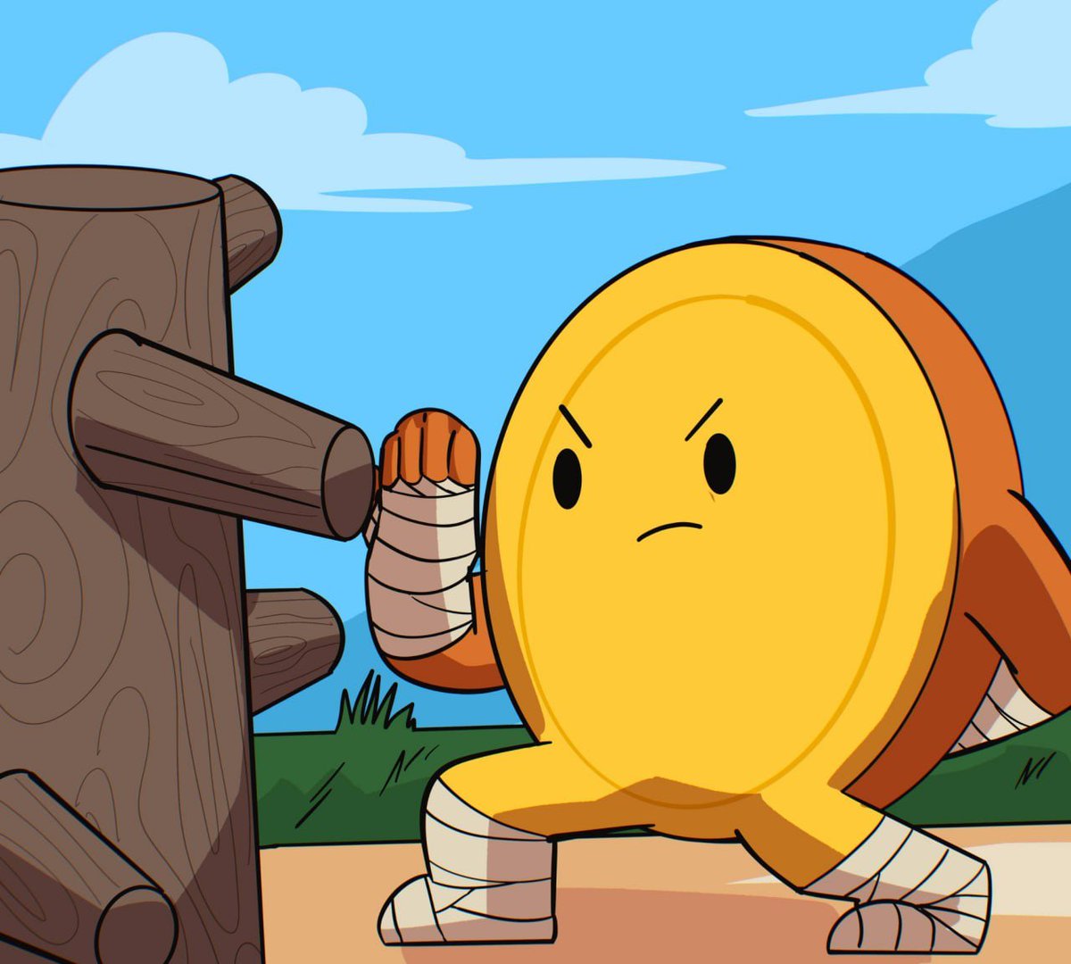 Footwork, timing, patience.  

He’s getting ready for more than just one green candle.

$Penny