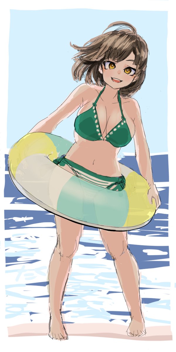 #くそ寒いので水着を貼る 