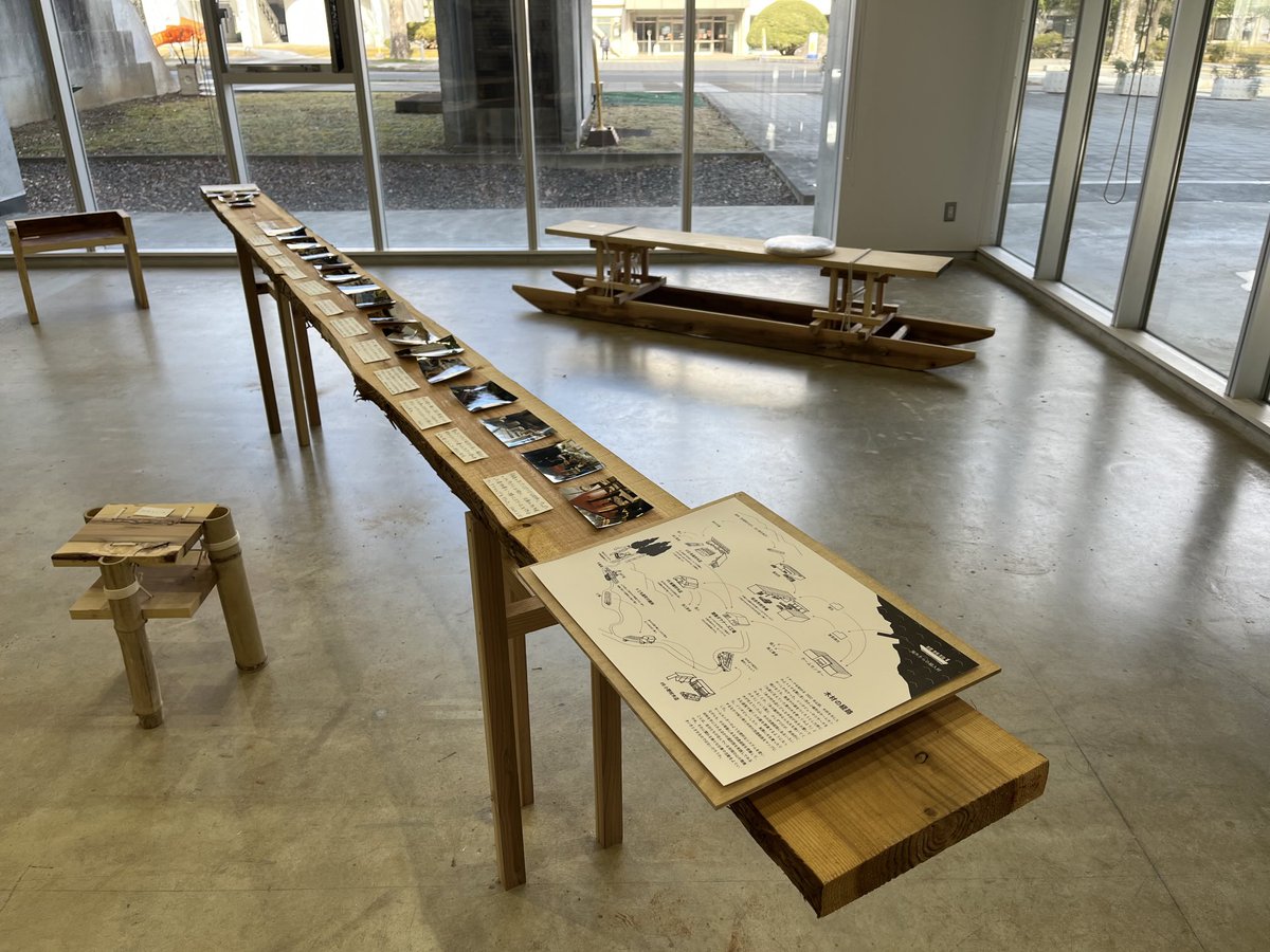 taroigarashi's tweet photo. こちらが建築ダウナーズ「PASS the BYPATH ー木のある場所を育てることー」展@トンチクギャラリーの会場写真になります。 https://t.co/LEDC7a31vI