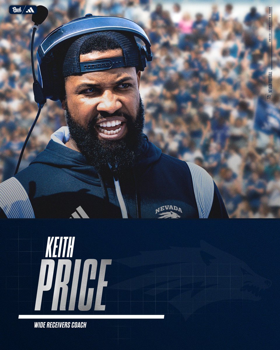 Welcome to Reno❕

Nevada Football has officially hired Keith Price as our Wide Receivers coach. 

#RiseTogether