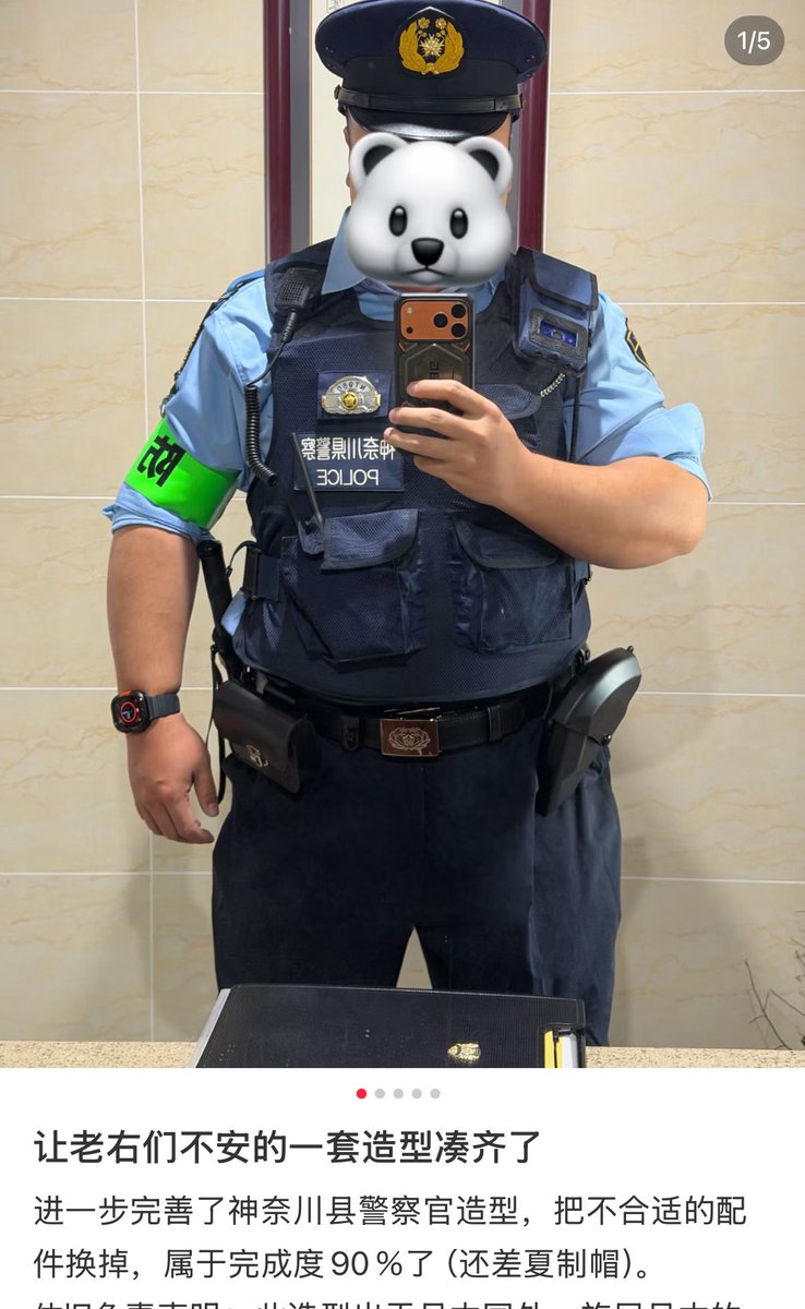 RT @Parsonalsecret: 中国人が日本の警察官のコスプレをして自慢して