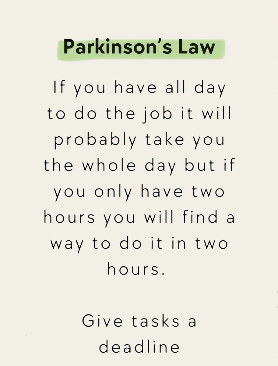 readswithravi's tweet photo. Parkinson’s Law: https://t.co/sGk3E8o5pl