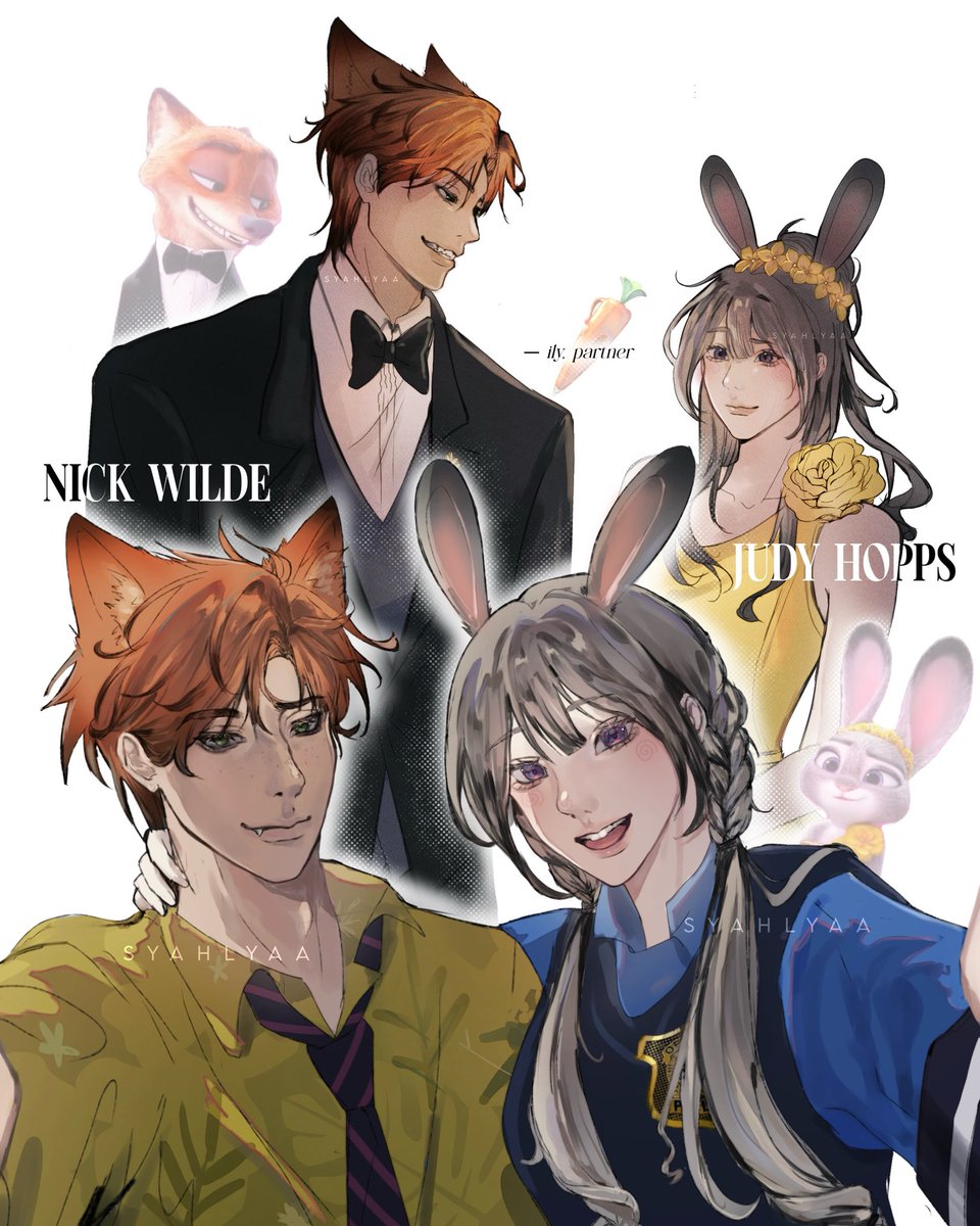 Nick &amp; Judy 🦊🐰
#Zootopia