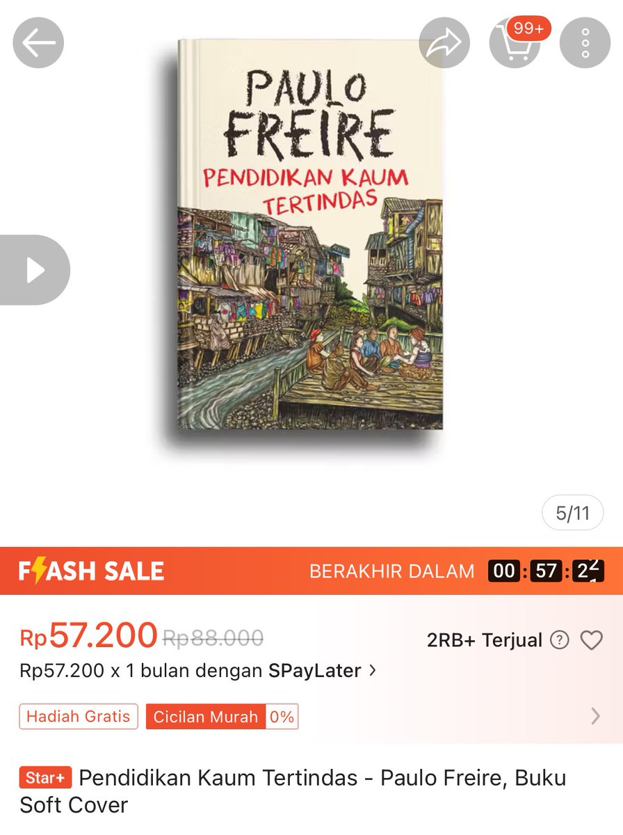 diskonbuku's tweet photo. Flash Sale 
Pendidikan kaum tertindas
https://t.co/G836igF2nk https://t.co/GeYNIQbGgX