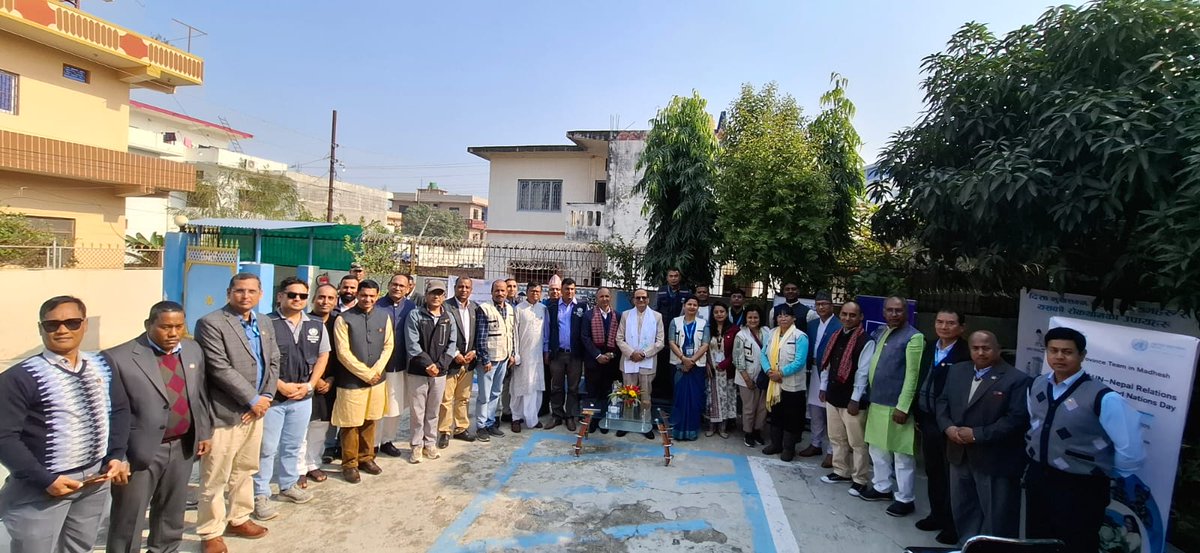 UNFPANepal's tweet photo. We marked #UNDay, celebrating 80 years of the UN globally & 70 years of partnership in #Nepal.
Together with the Govt and people of Nepal, the UN advances peace, dignity, and development.
At @UNFPA, we stand for rights and choices for all.
Moments from Kathmandu & Janakpur: https://t.co/TRsDV5skfL